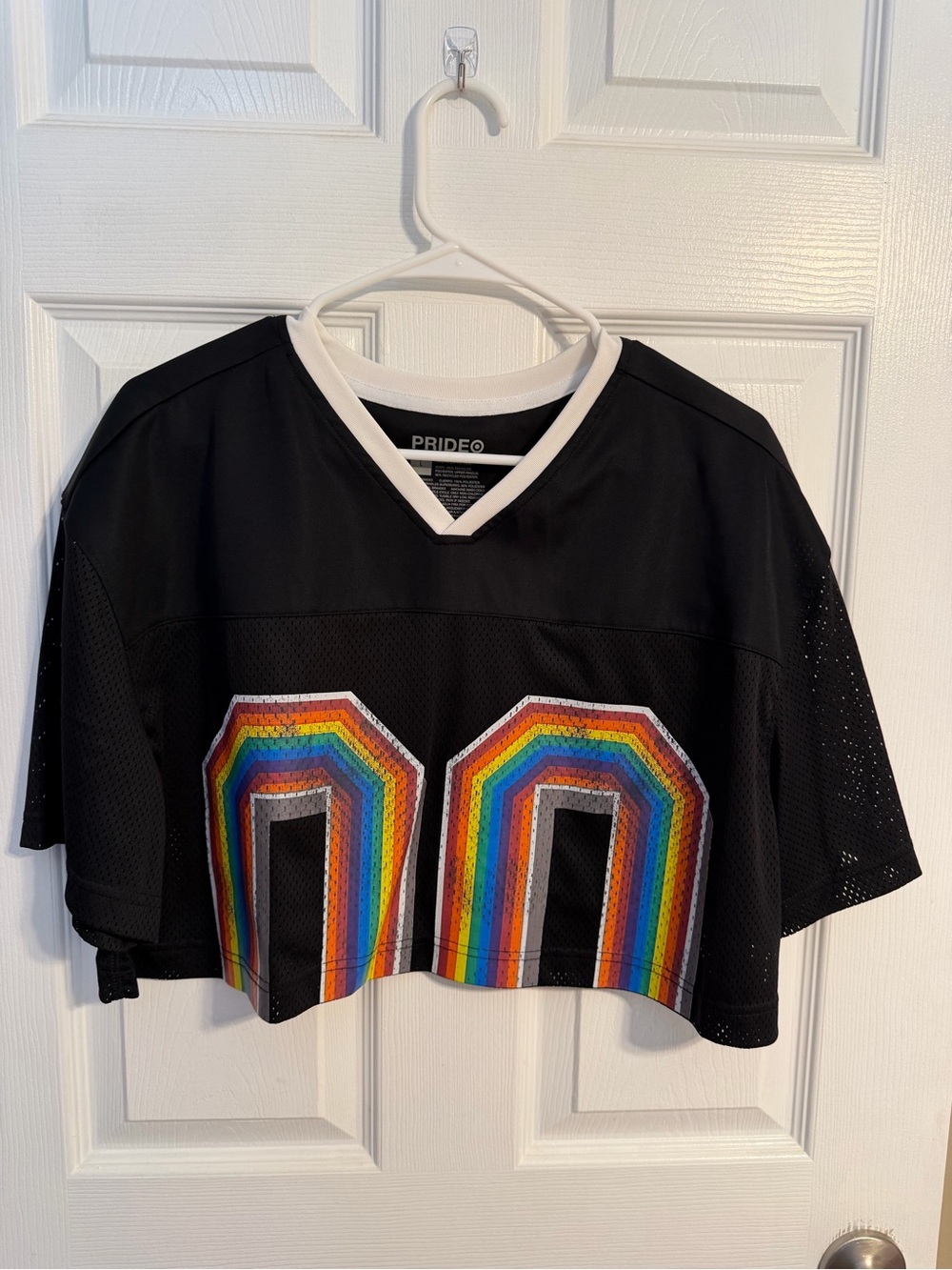 Target Pride 2026 Rainbow Black Cropped Jersey